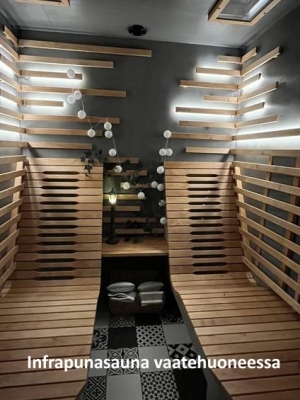infrapunasauna Duetoilla huonetilassa